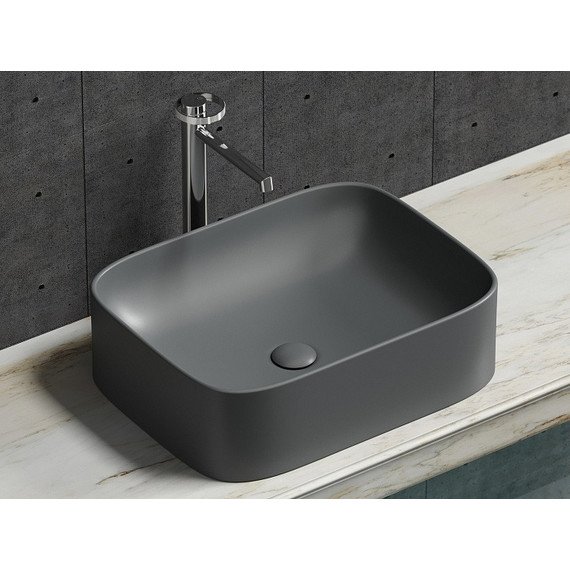 Раковина-чаша Ceramicanova Element 50 см CN6052MDH, тёмный антрацит матовый фото 2