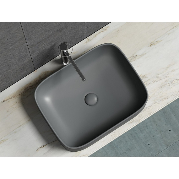 Раковина-чаша Ceramicanova Element 50 см CN6052MDH, тёмный антрацит матовый фото 