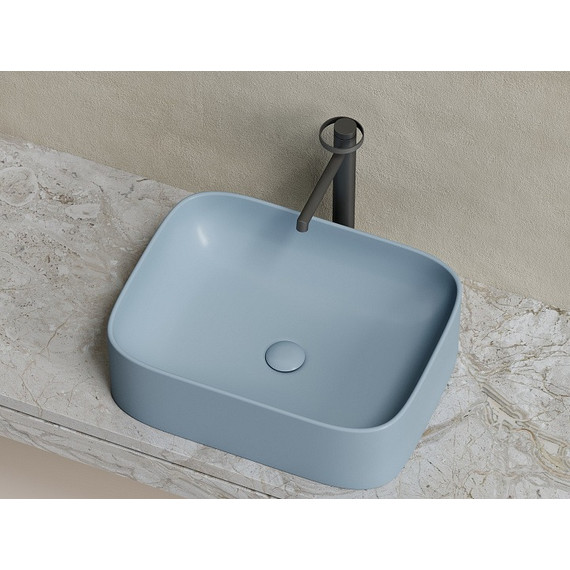 Раковина-чаша Ceramicanova Element 50 см CN6052MHL, серо-голубой матовый фото 10