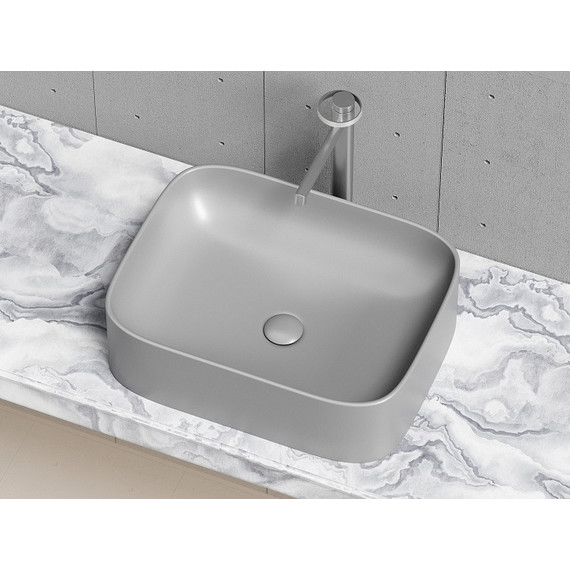 Раковина-чаша Ceramicanova Element 50 см CN6052MH, антрацит матовый фото 4