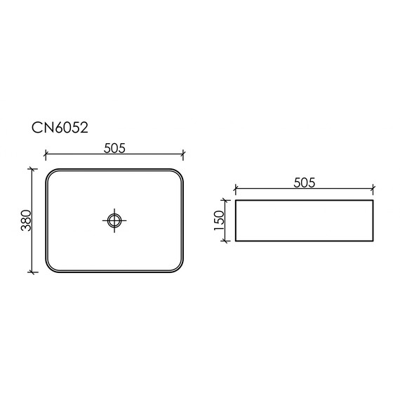Раковина-чаша Ceramicanova Element 50 см CN6052MW, белый матовый фото 9