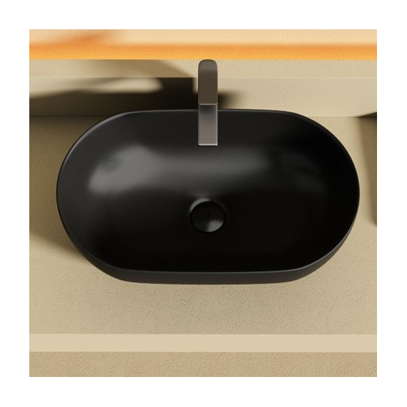 Раковина-чаша Ceramicanova Twist 50 см CN12001MB, чёрный матовый фото 