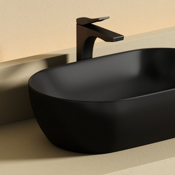 Раковина-чаша Ceramicanova Twist 50 см CN12001MB, чёрный матовый фото 2