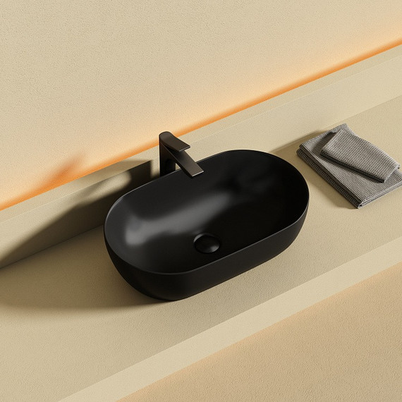 Раковина-чаша Ceramicanova Twist 50 см CN12001MB, чёрный матовый фото 5