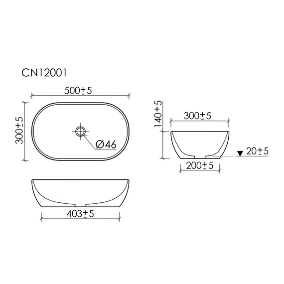 Раковина-чаша Ceramicanova Twist 50 см CN12001MW, белый матовый фото 9