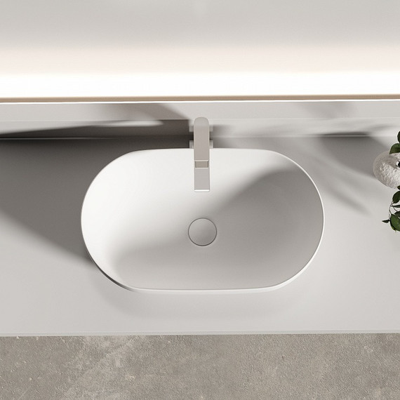 Раковина-чаша Ceramicanova Twist 50 см CN12001MW, белый матовый фото 3