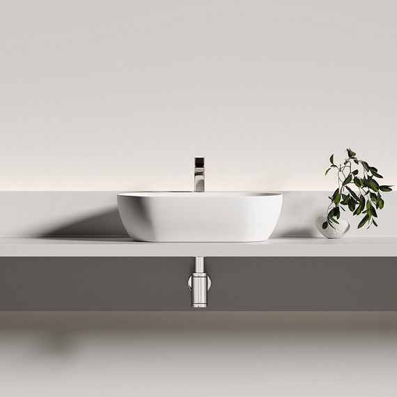 Раковина-чаша Ceramicanova Twist 50 см CN12001MW, белый матовый фото 4