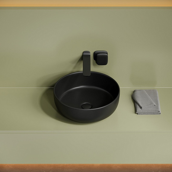 Раковина-чаша Ceramicanova Taycan 37 см CN12003MB, чёрный матовый фото 5