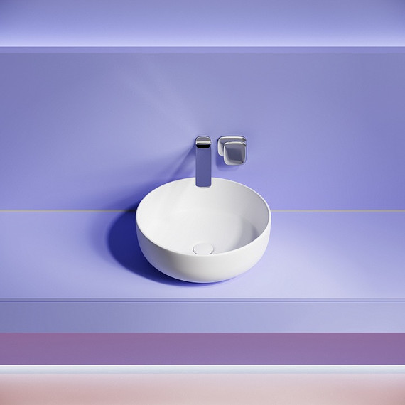 Раковина-чаша Ceramicanova Taycan 37 см CN12003MW, белый матовый фото 2