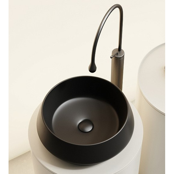 Раковина-чаша Ceramicanova Maya 40 см CN12004MB, чёрный матовый фото 