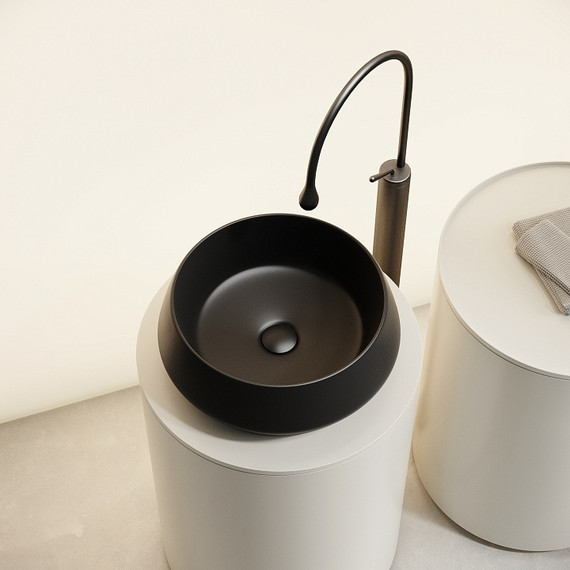 Раковина-чаша Ceramicanova Maya 40 см CN12004MB, чёрный матовый фото 3