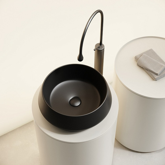 Раковина-чаша Ceramicanova Maya 40 см CN12004MB, чёрный матовый фото 5