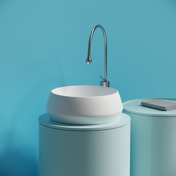 Раковина-чаша Ceramicanova Maya 40 см CN12004MW, белый матовый фото 6