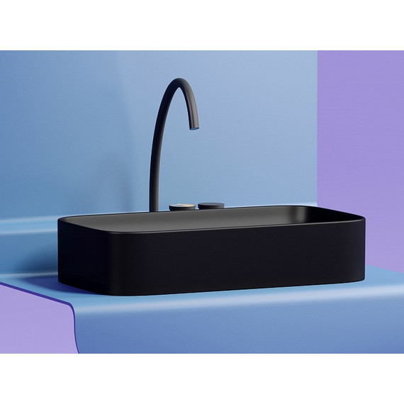 Раковина-чаша Ceramicanova Element 70 см CN6054MB, чёрный матовый фото 6