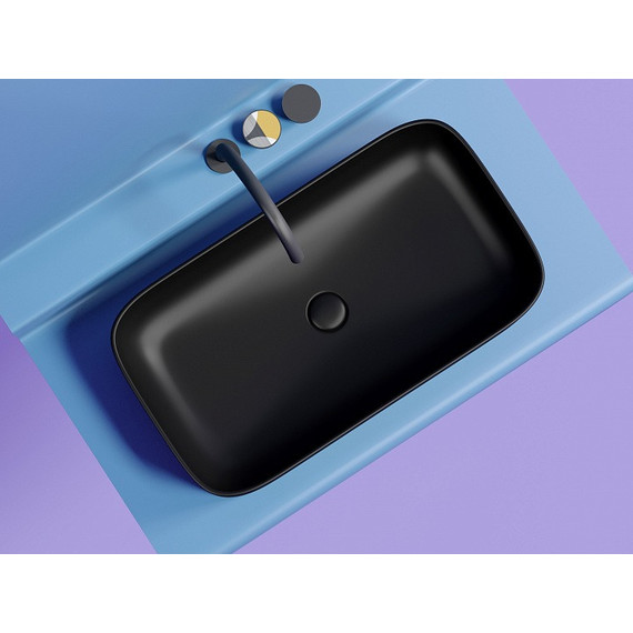 Раковина-чаша Ceramicanova Element 70 см CN6054MB, чёрный матовый фото 7