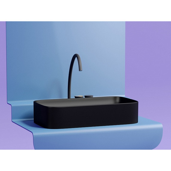 Раковина-чаша Ceramicanova Element 70 см CN6054MB, чёрный матовый фото 2