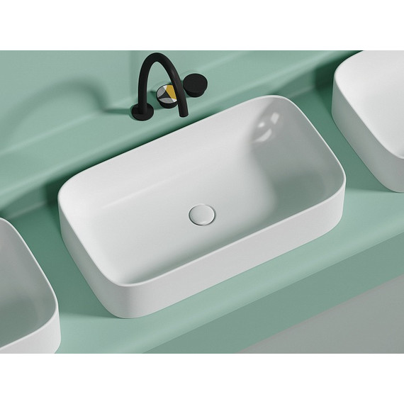 Раковина-чаша Ceramicanova Element 70 см CN6054MW, белый матовый фото 3