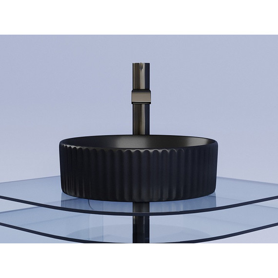 Раковина-чаша Ceramicanova Element 36 см CN6057MB, чёрный матовый фото 2