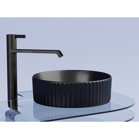 Раковина-чаша Ceramicanova Element 36 см CN6057MB, чёрный матовый фото 3