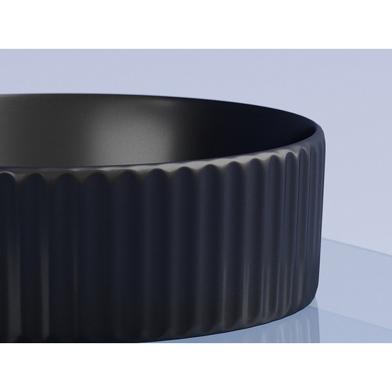 Раковина-чаша Ceramicanova Element 36 см CN6057MB, чёрный матовый фото 4