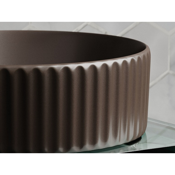 Раковина-чаша Ceramicanova Element 36 см CN6057MDB, тёмно-коричневый матовый фото 5