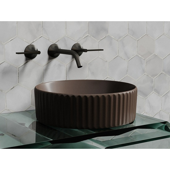 Раковина-чаша Ceramicanova Element 36 см CN6057MDB, тёмно-коричневый матовый фото 6