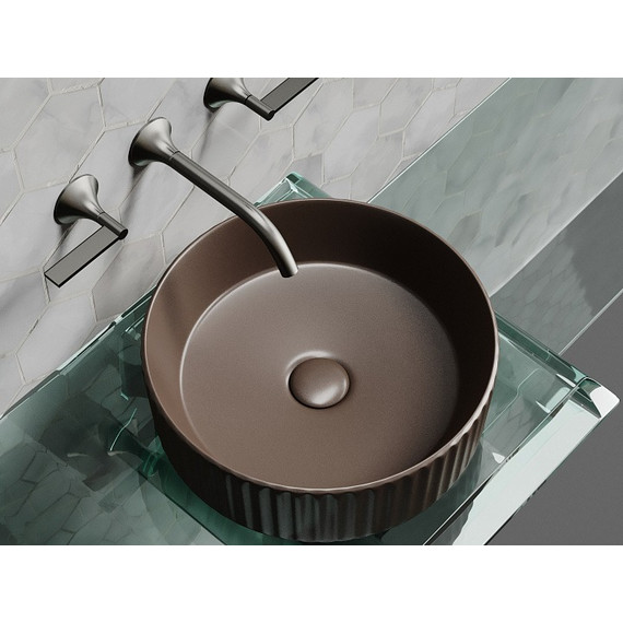 Раковина-чаша Ceramicanova Element 36 см CN6057MDB, тёмно-коричневый матовый фото 