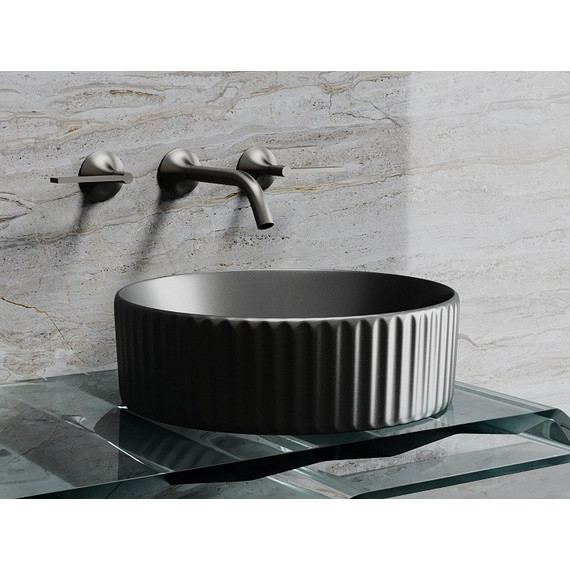 Раковина-чаша Ceramicanova Element 36 см CN6057MDH, тёмный антрацит матовый фото 6