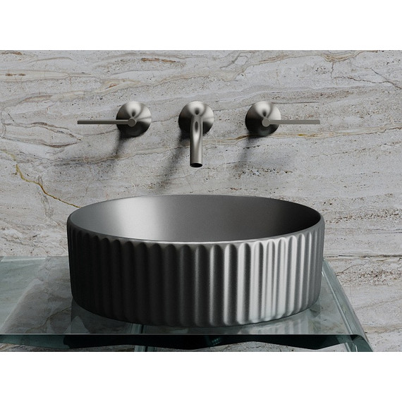 Раковина-чаша Ceramicanova Element 36 см CN6057MDH, тёмный антрацит матовый фото 2