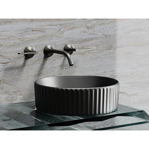 Раковина-чаша Ceramicanova Element 36 см CN6057MDH, тёмный антрацит матовый фото 4