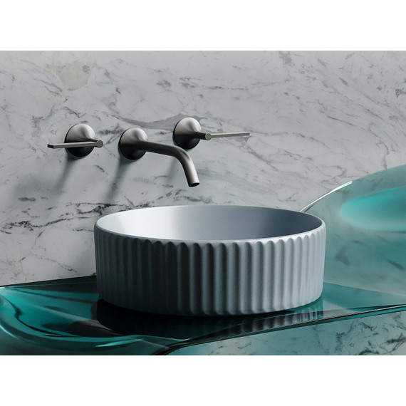 Раковина-чаша Ceramicanova Element 36 см CN6057MHL, серо-голубой матовый фото 2