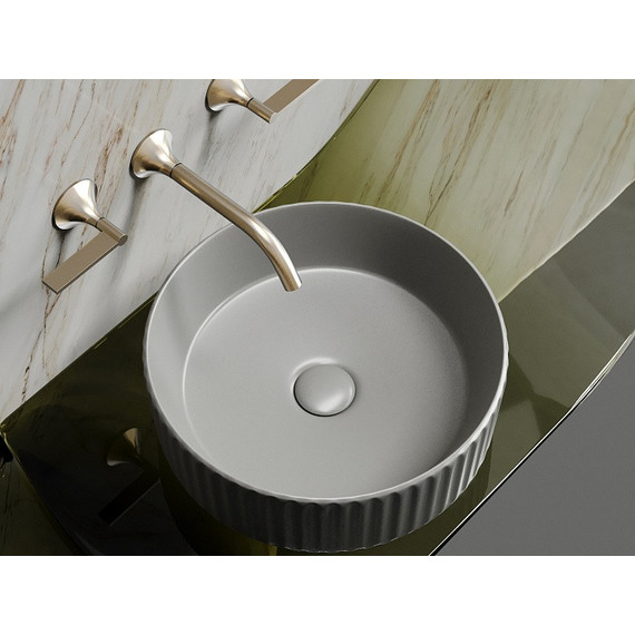 Раковина-чаша Ceramicanova Element 36 см CN6057MH, антрацит матовый фото 3