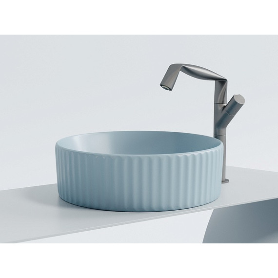 Раковина-чаша Ceramicanova Element 36 см CN6057ML, голубой матовый фото 5