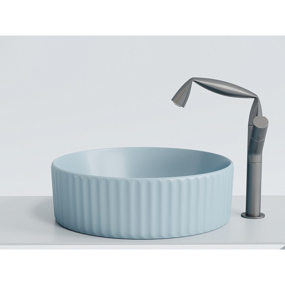Раковина-чаша Ceramicanova Element 36 см CN6057ML, голубой матовый фото 2