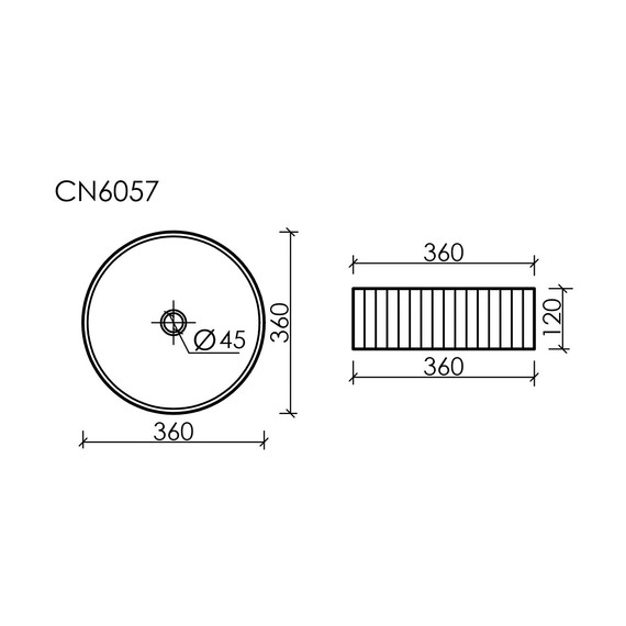 Раковина-чаша Ceramicanova Element 36 см CN6057MLG, зелёный матовый фото 8