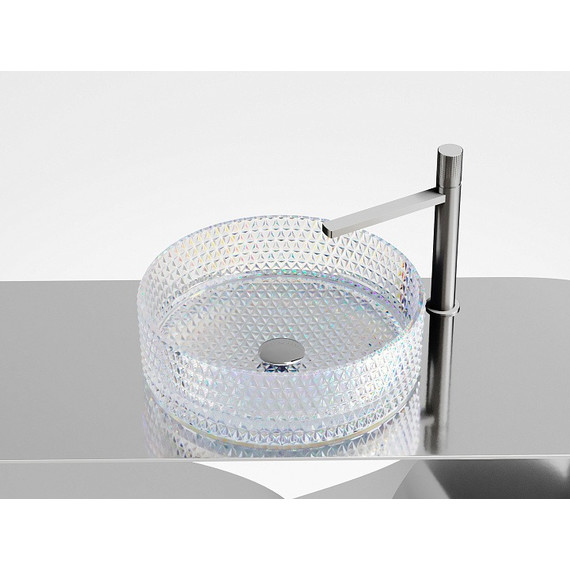 Раковина-чаша Ceramicanova Cristal 36 см CN6059, неон фото 2