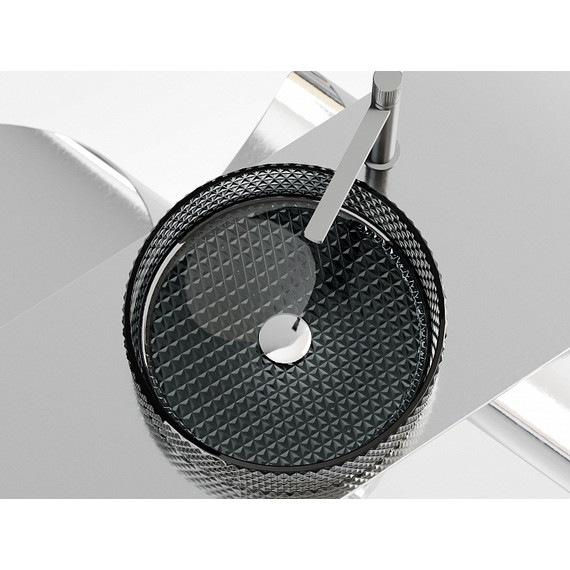 Раковина-чаша Ceramicanova Cristal 36 см CN6060, чёрный фото 9