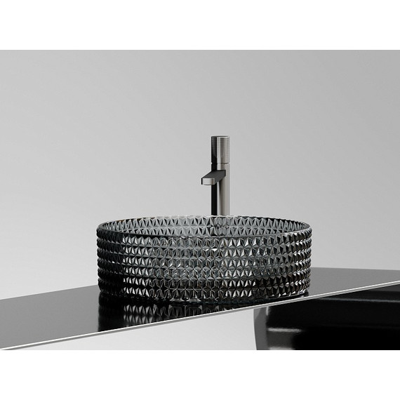 Раковина-чаша Ceramicanova Cristal 36 см CN6060, чёрный фото 3