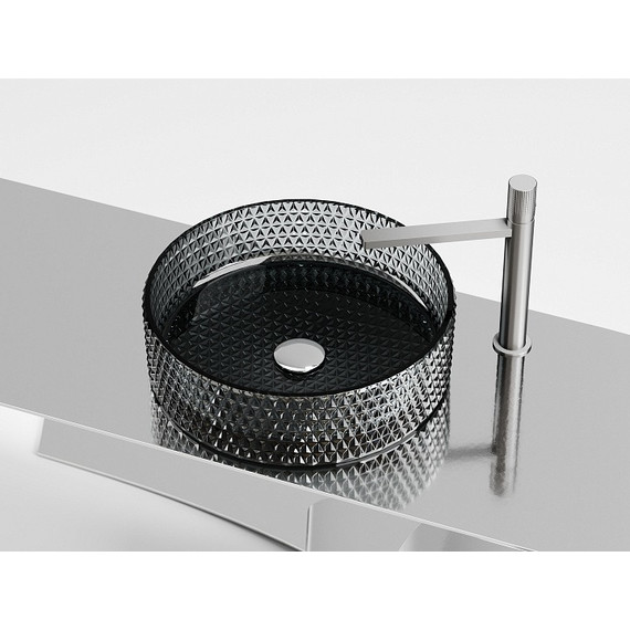 Раковина-чаша Ceramicanova Cristal 36 см CN6060, чёрный фото 4