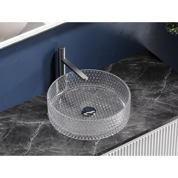 Раковина-чаша Ceramicanova Cristal 36 см CN6062, прозрачный фото 