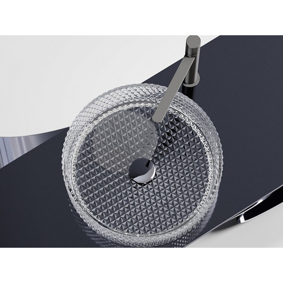 Раковина-чаша Ceramicanova Cristal 36 см CN6062, прозрачный фото 5