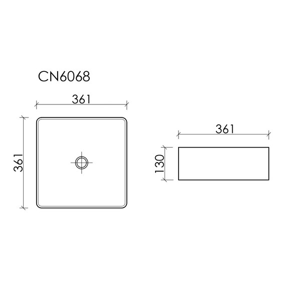 Раковина-чаша Ceramicanova Element 36 см CN6068MB, чёрный матовый фото 6