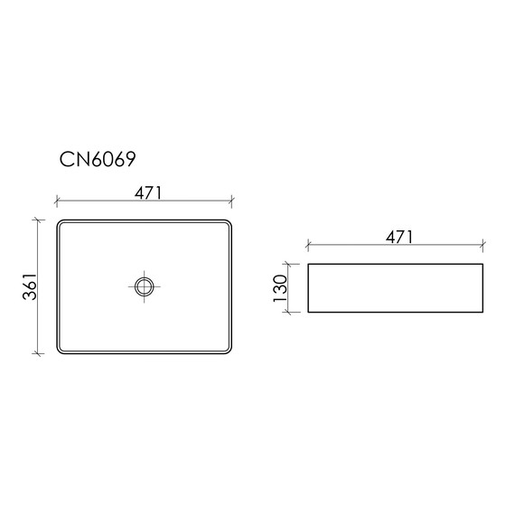 Раковина-чаша Ceramicanova Element 36 см CN6069 фото 6