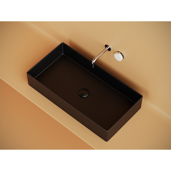 Раковина-чаша Ceramicanova Element 70 см CN6071MB, чёрный матовый фото 