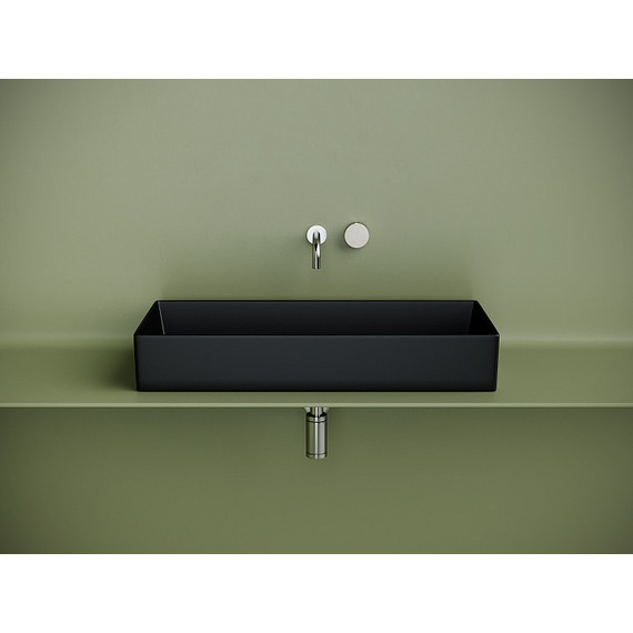 Раковина-чаша Ceramicanova Element 80 см CN6072MB, чёрный матовый фото 2