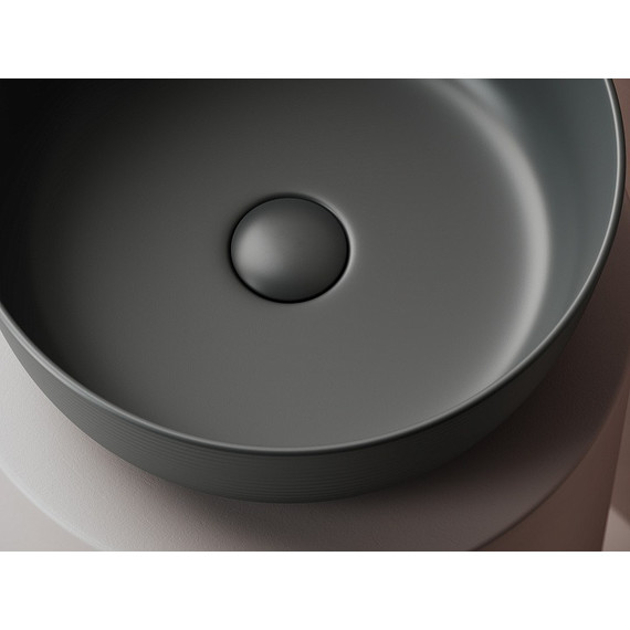 Раковина-чаша Ceramicanova Element 35 см CN6073MDH, тёмный антрацит матовый фото 2