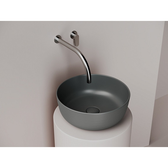 Раковина-чаша Ceramicanova Element 35 см CN6073MDH, тёмный антрацит матовый фото 4