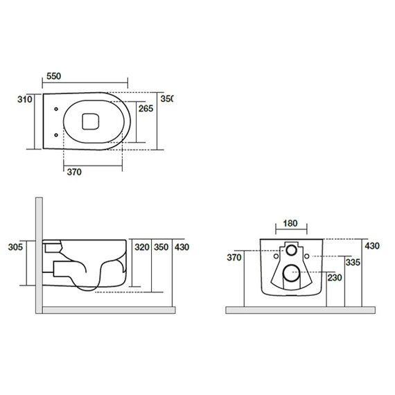 Унитаз подвесной безободковый Kerasan Nolita 531559, светло серый (Система смыва торнадо) - 2 Унитаз подвесной безободковый Kerasan Nolita 531559, светло серый (Система смыва торнадо) фото 2
