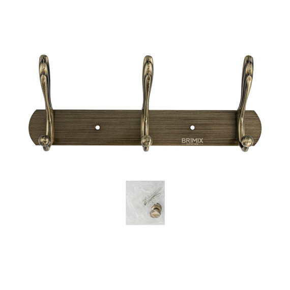 Набор крючков Brimix 563-B, цвет бронза фото 3