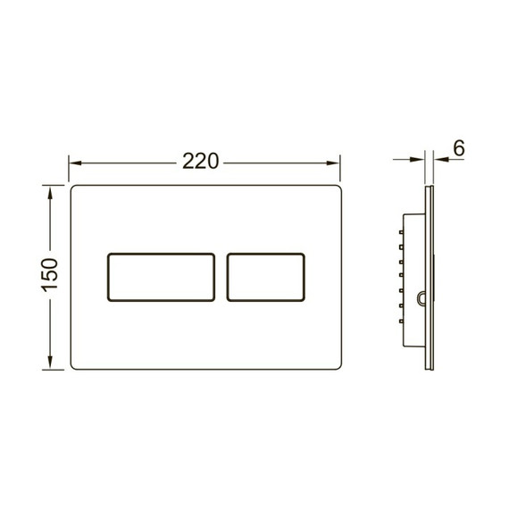 Кнопка смыва TECEsolid 9240437, металлическая, никель с текстурой линии фото 2
